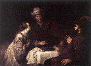 VICTORS, Jan Esther and Haman before Ahasuerus er oil painting